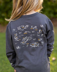 Kauai Map Youth Longsleeve Tee