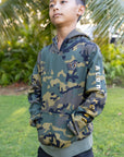 Camo Boar Youth Pullover Hoodie