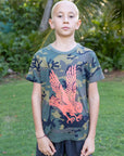 Camo Pueo Youth Tee