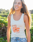 W's Hibiscus Fitted Tank