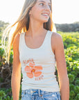 W's Hibiscus Fitted Tank