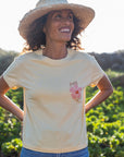 W's Hau Hibiscus Mid Crop Tee