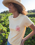 W's Hau Hibiscus Mid Crop Tee