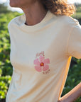 W's Hau Hibiscus Mid Crop Tee