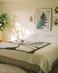 ABC Hibiscus Plush Throw Blanket