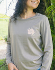 W's Hibiscus Blooms Longsleeve Tee