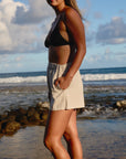 W's High Waisted Shorts - Natural