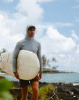 Double Shaka Sun Blocka L/S Surf Hood - Dark Olive