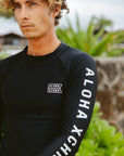 Double Shaka Sun Blocka L/S Surf Shirt - Black