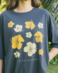 W's Hibiscus Blooms Boyfriend Tee