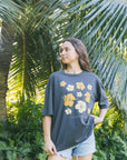 W's Hibiscus Blooms Boyfriend Tee