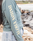 W's ABC Hibiscus Double Shaka Sun Blocka UV Hoodie