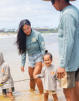 W's ABC Hibiscus Double Shaka Sun Blocka UV Hoodie