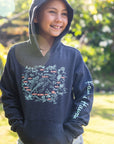 Kauai Map Youth Pullover Hoodie