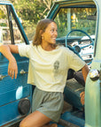 W's High Waisted Shorts - Eucalyptus