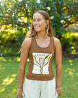 W's Funky Ginger Fitted Tank