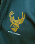 Black Tail Zip Up Hoodie