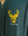 Black Tail Zip Up Hoodie