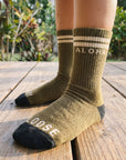 Youth Classic Stripe Socks - Military