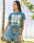 W's Lauae Applique Mid Length Tee