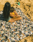 Pua Pop / Nene Camo Beach Blanket