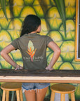 W's Tropical Heliconia Mid Length Tee
