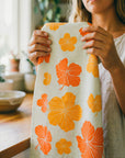 Hibiscus Blooms Tea Towel