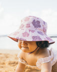 Guava / Hibiscus Blooms Reversible Bucket Hat