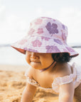 Guava / Hibiscus Blooms Reversible Bucket Hat