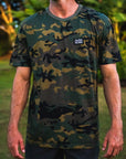 M's Camo Black Letter Patch Tee