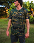 M's Camo Black Letter Patch Tee