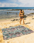 Kauai Map / Camo Beach Blanket