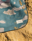 Kauai Map / Camo Beach Blanket