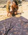 Kauai Map / Camo Beach Blanket