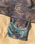 Kauai Map / Camo Beach Blanket