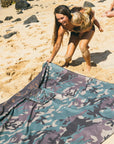 Kauai Map / Camo Beach Blanket