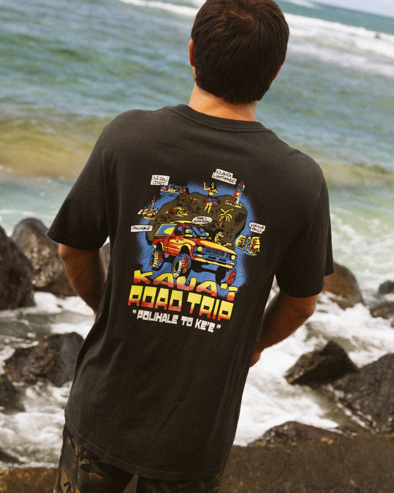 M's AX x Roark Kauai Road Trip Tee – Aloha Exchange