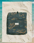 Kauai Map / Camo Beach Blanket