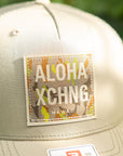 Guava Camo Box Logo Richardson Structured Trucker