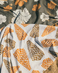 Cone Shell / Hibiscus Blooms Beach Blanket