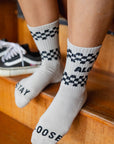 Check Yo Self Youth Socks