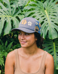 Hibiscus Blooms Foam Trucker