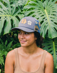 Hibiscus Blooms Foam Trucker