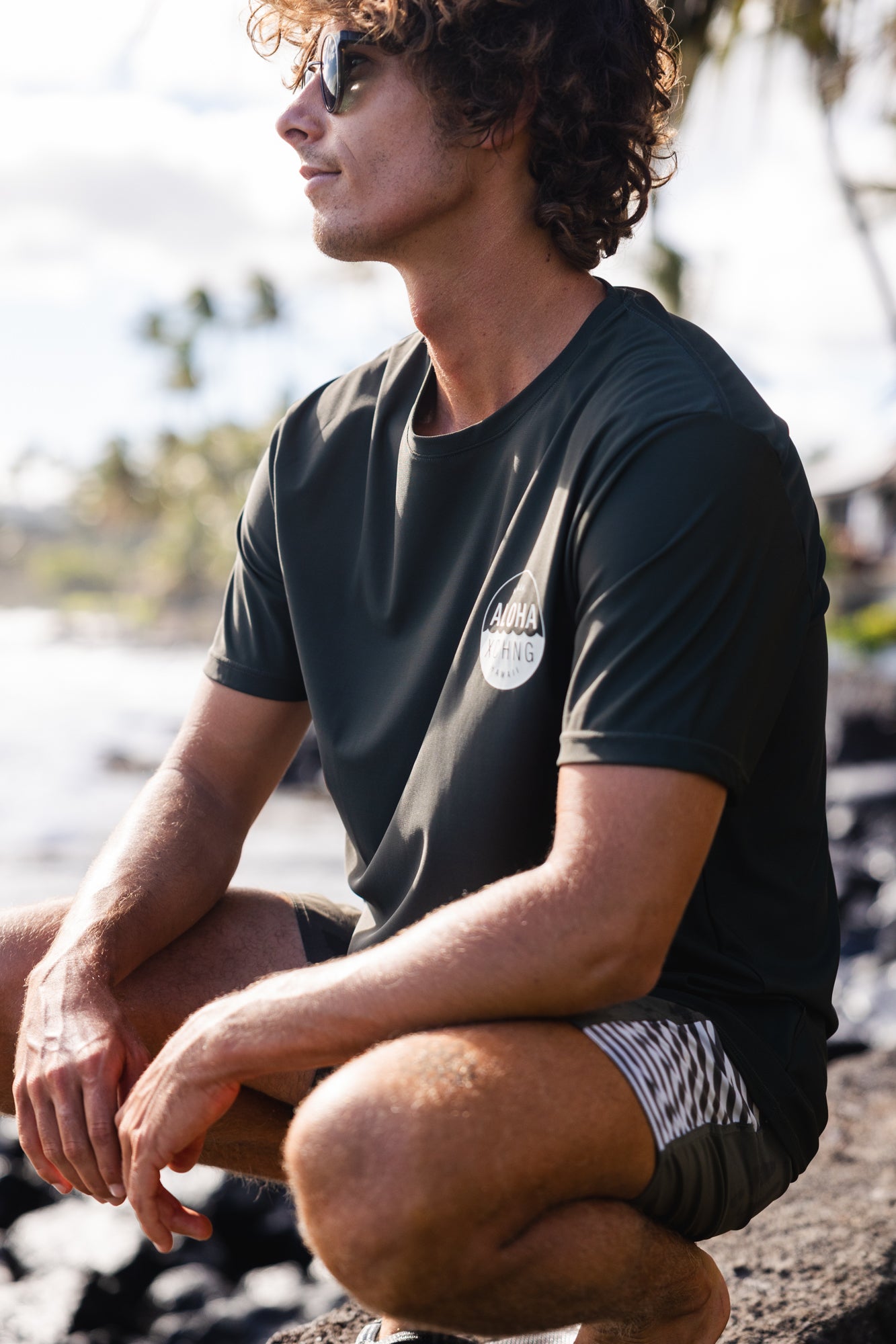 Shop Logo Double Shaka Sun Blocka UV Tee – Aloha Exchange