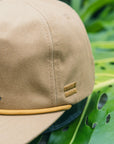 Flying Nene Embroidered 5 Panel Unstructured Hat -Khaki