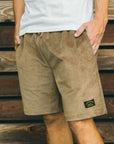 M's Take it Easy Short -Light Brown Corduroy