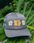 Hibiscus Blooms Foam Trucker