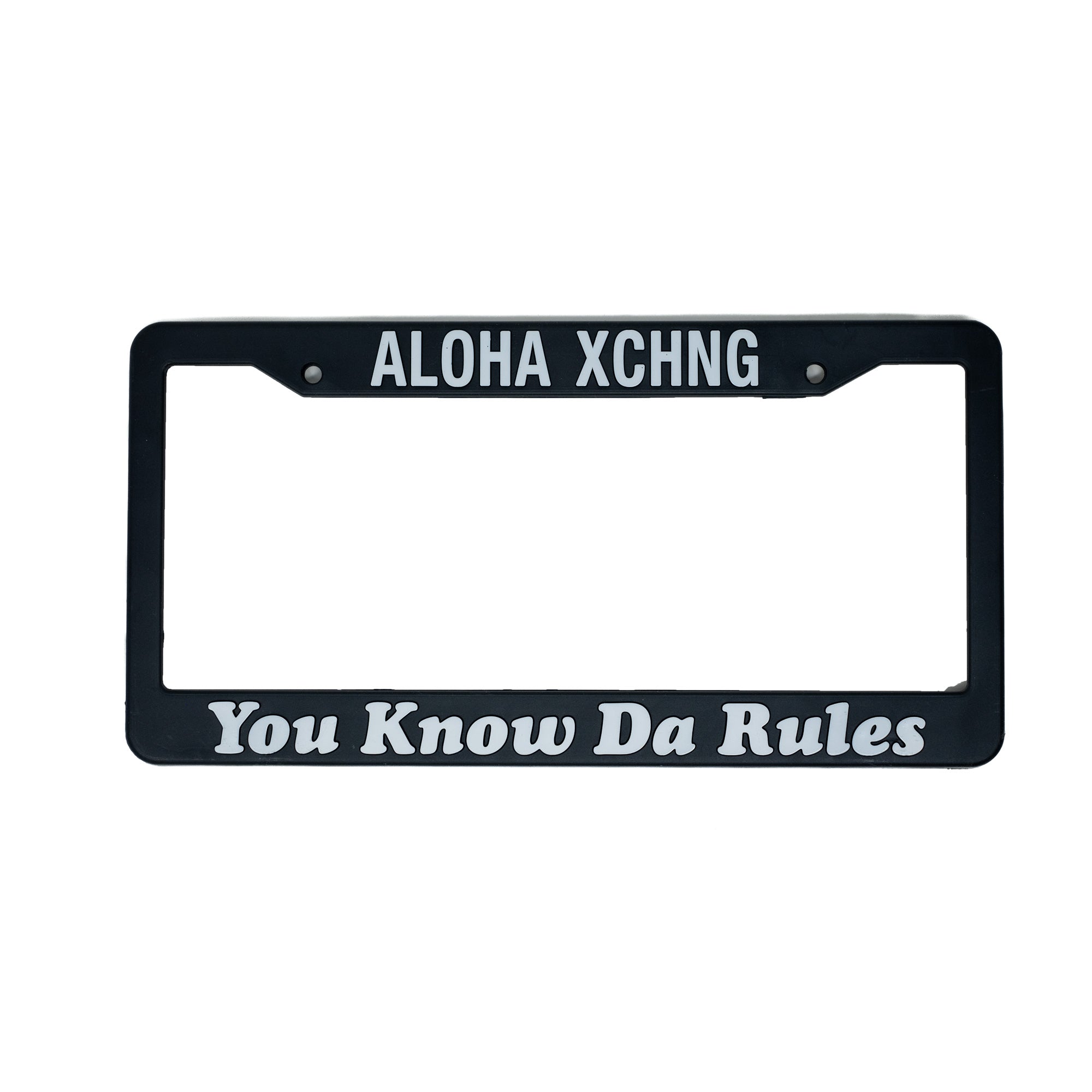 You Know Da Rules License Plate Cover – Aloha Exchange