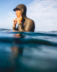 Double Shaka Sun Blocka L/S Surf Hood - Dark Olive