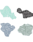 Island Map Stickers